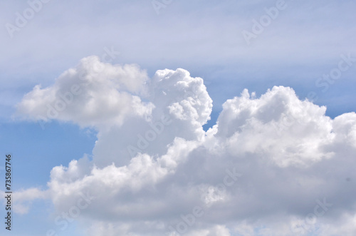 Blue sky background with clouds. Sky background concept.