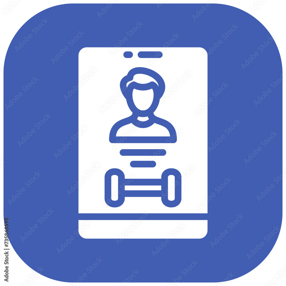 User Profile vector icon illustration of Workout App iconset. User Profile vector icon illustration of Workout App iconset.