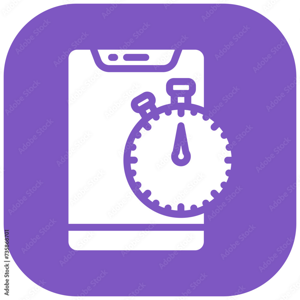 Stopwatch vector icon illustration of Workout App iconset. Stopwatch vector icon illustration of Workout App iconset.