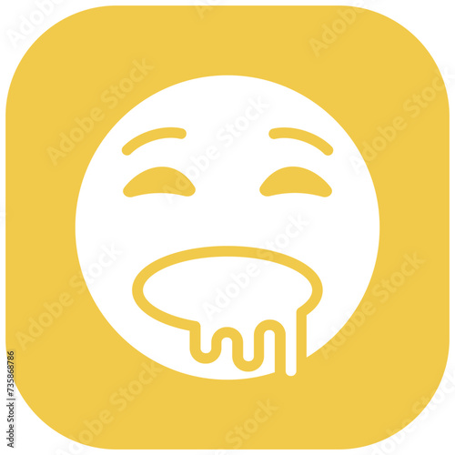 Drooling Face vector icon illustration of Emoji iconset.