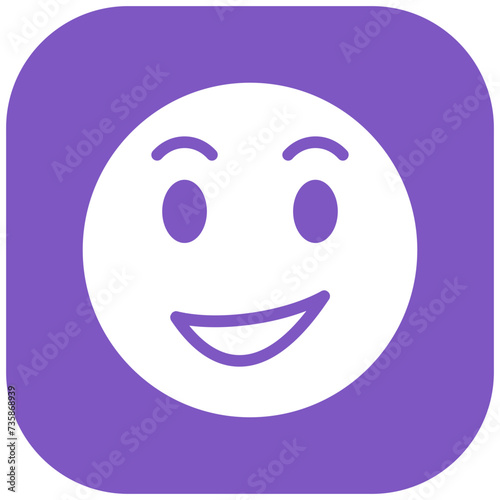 Smiling Face with Smiling Eyes vector icon illustration of Emoji iconset.