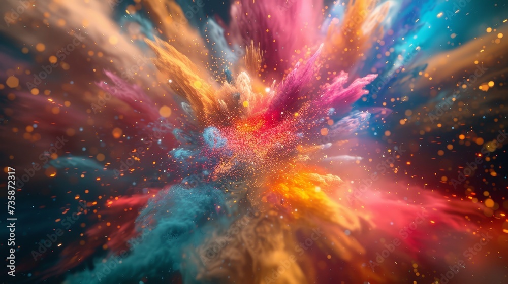 Abstract Particle Explosion Abstract Particle Explosion