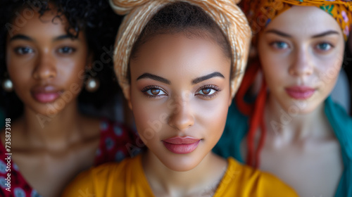 Portrait of beautiful african american woman, black lives matter, conceptual photo,ai