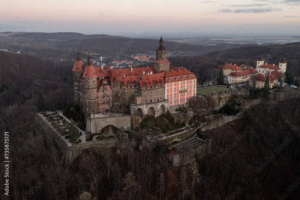 Zamek Książ w Wałbrzychu Polska Dolny Slask