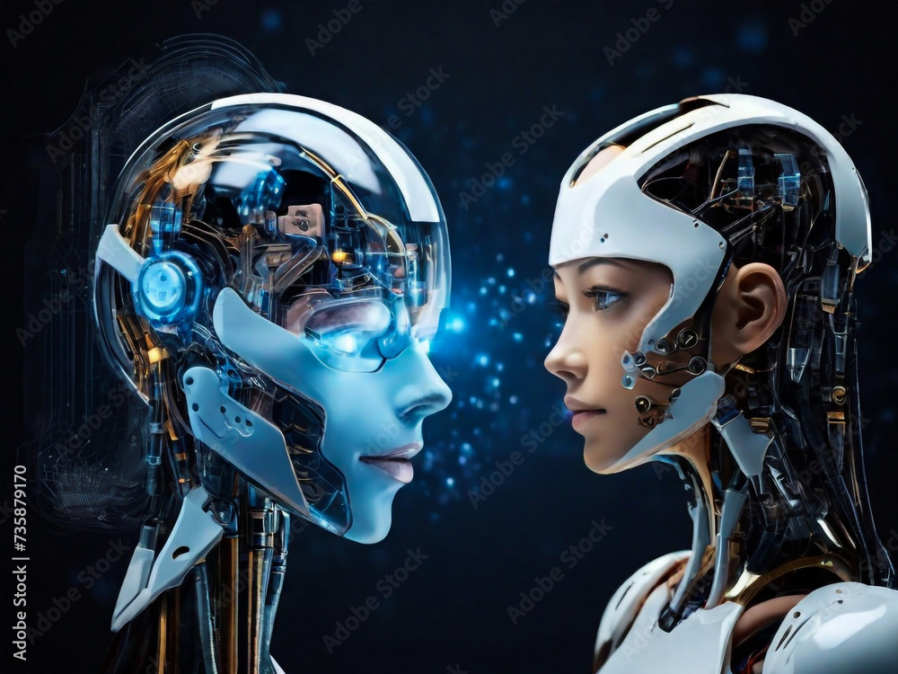 Science and artificial intelligence technology, innovation of futuristic. Science and artificial intelligence technology, innovation of futuristic.