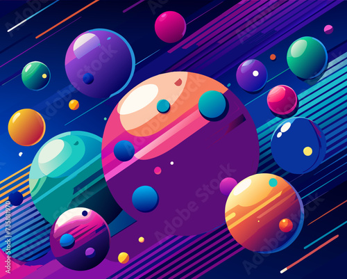 abstract background geometric futuristic colorful beautiful amazing unreal bright figurative