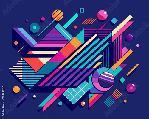 abstract background geometric futuristic colorful beautiful amazing unreal bright figurative