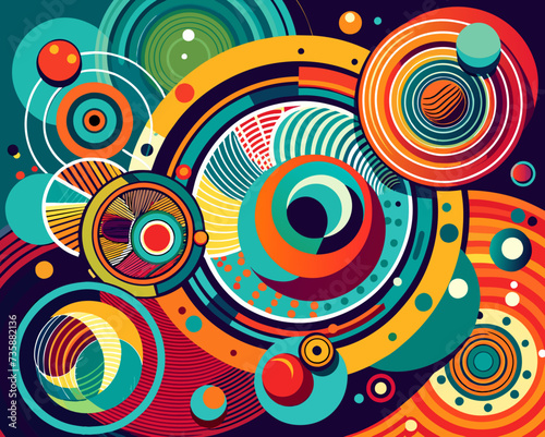 abstract background geometric futuristic colorful beautiful amazing unreal bright figurative