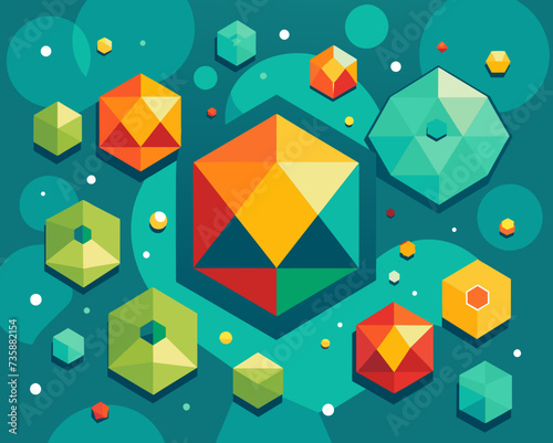 abstract background geometric futuristic colorful beautiful amazing unreal bright figurative