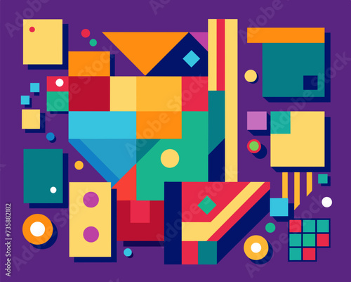 abstract background geometric futuristic colorful beautiful amazing unreal bright figurative