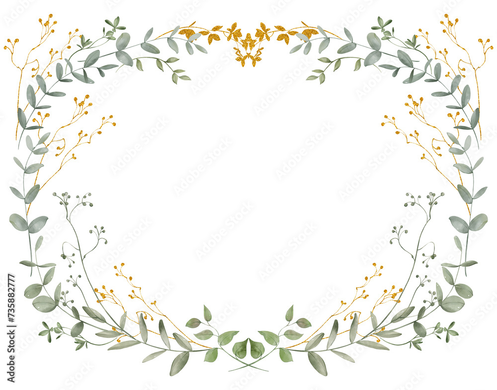 Watercolor frame Watercolor frame