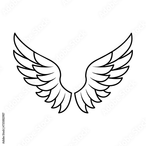 eagle wings vector 