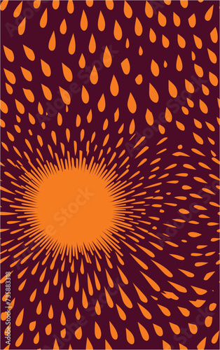 Vector illustration. Sun beam ray sunburst pattern background summer. Vintage style. EPS 10. Sunburst pattern background. Mega speed frame. Bursting lines merging at center. Seamless.