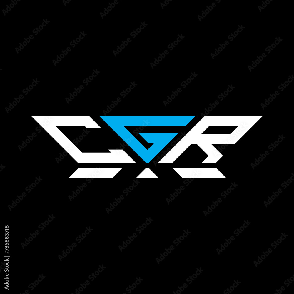 CGR letter logo vector design, CGR simple and modern logo. CGR luxurious alphabet design  
