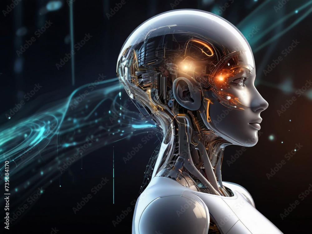 Science and artificial intelligence technology, innovation of futuristic. Science and artificial intelligence technology, innovation of futuristic.