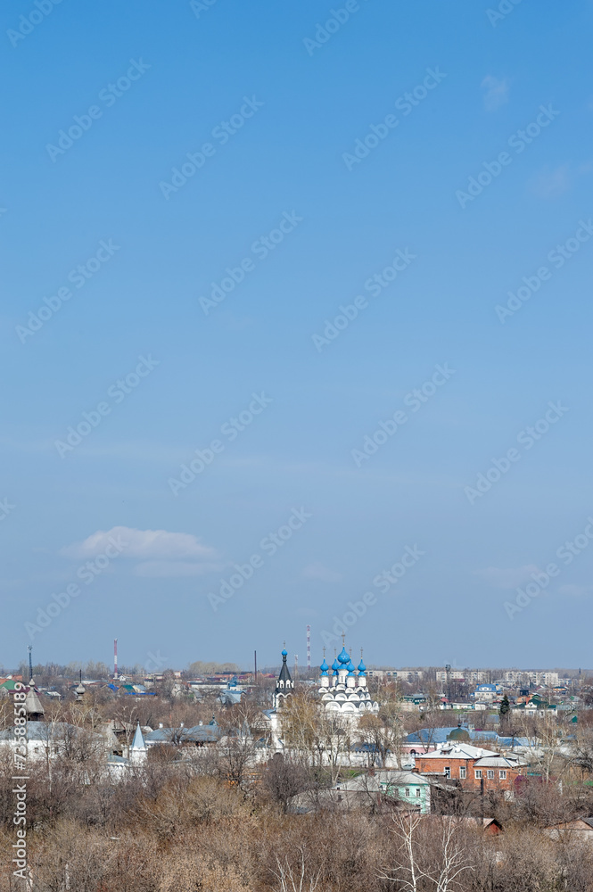 Murom. Top view. Spring cityscape.