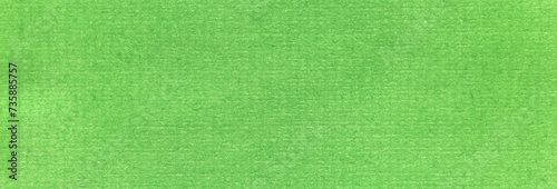 Fresh green background. Vivid green grass color. Abstract crayon texture. Pastel drawings on paper backdrop. Hand-drawn chalk pattern for print and web design.