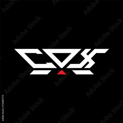 COX letter logo vector design, COX simple and modern logo. COX luxurious alphabet design 