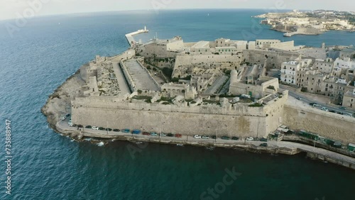 Aerial view of Valletta city on Malta
