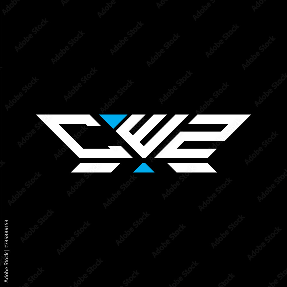 CWZ letter logo vector design, CWZ simple and modern logo. CWZ luxurious alphabet design  