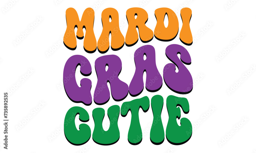 Mardi Gras Cutie , awesome Mardi Gras T-shirt Design Vector EPS Editable Mardi Gras Cutie , awesome Mardi Gras T-shirt Design Vector EPS Editable