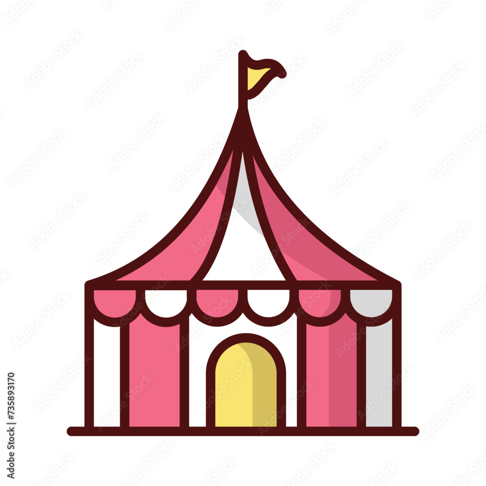Cirus Tent Icon vector. Stock illustration. Cirus Tent Icon vector. Stock illustration.