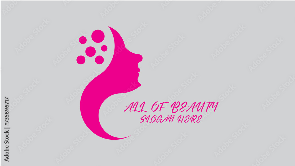 All of Beauty Logo, Beauty Saloon logo design