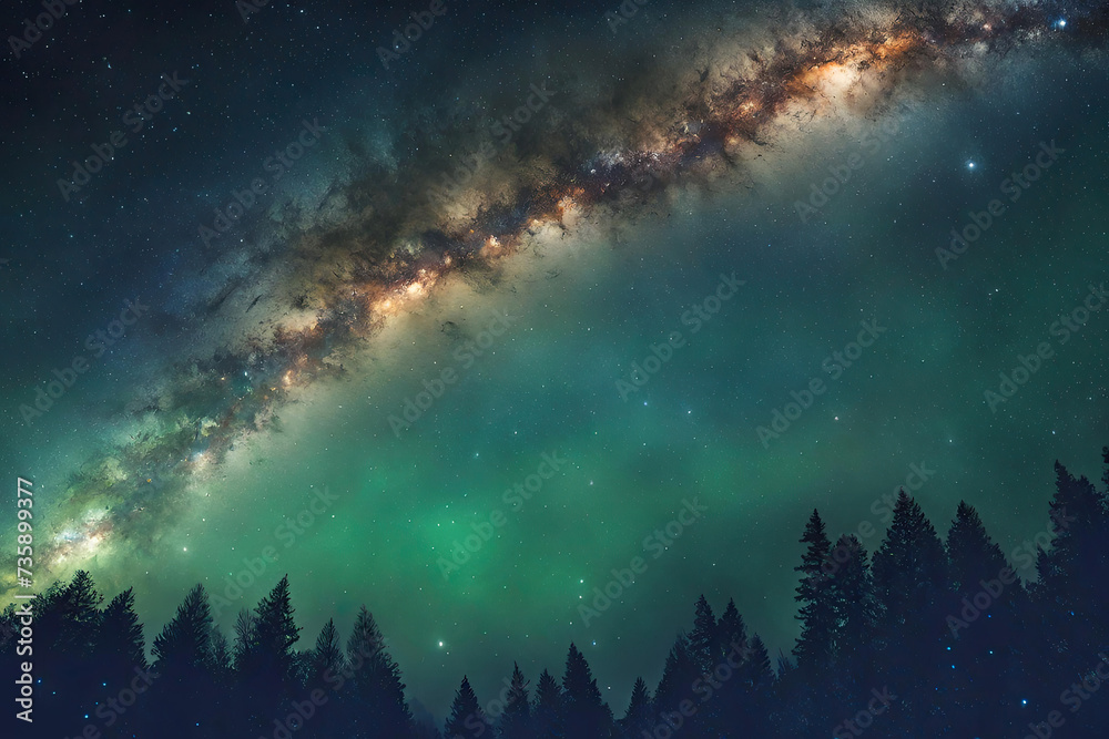 Naklejka premium milkyway