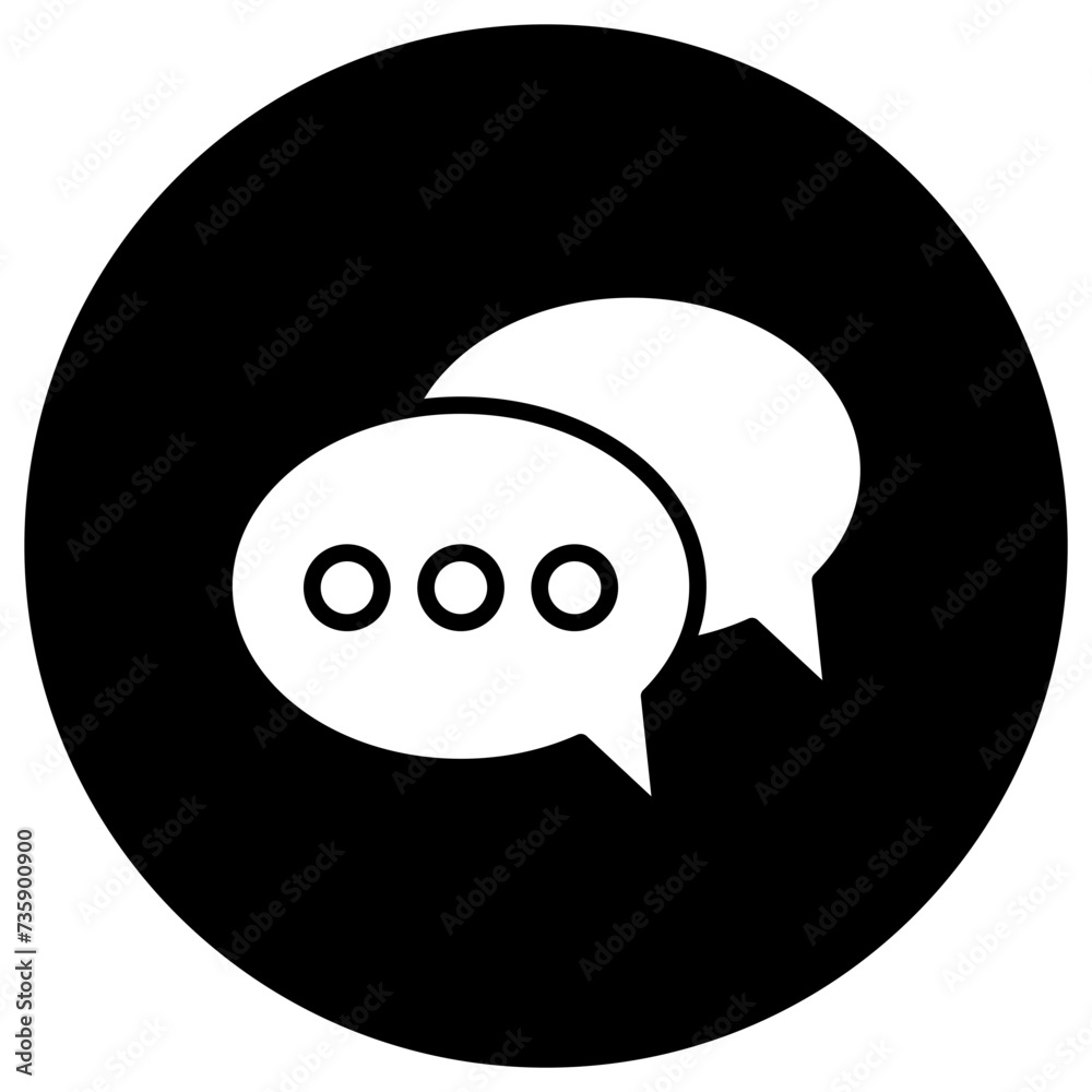 Chat Vector Icon Design Illustration Chat Vector Icon Design Illustration