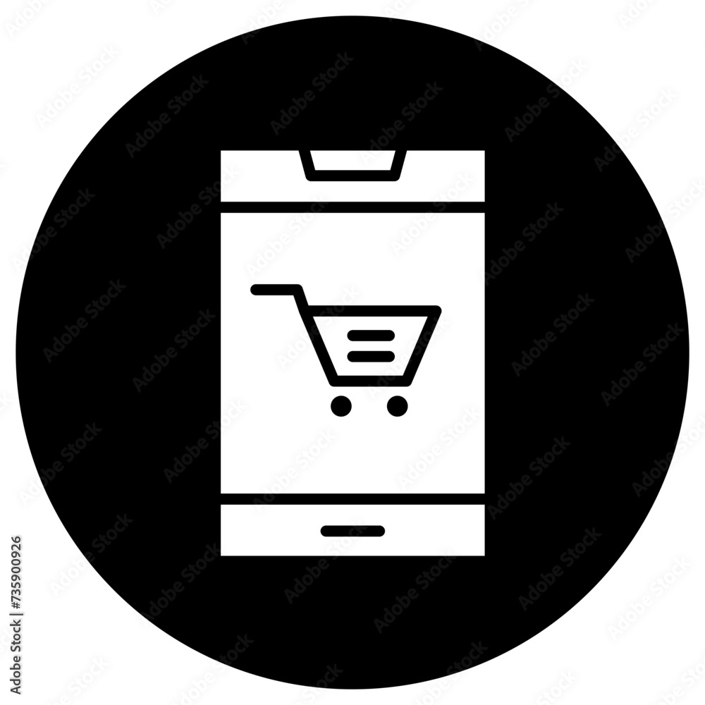 Online Shopping Vector Icon Design Illustration