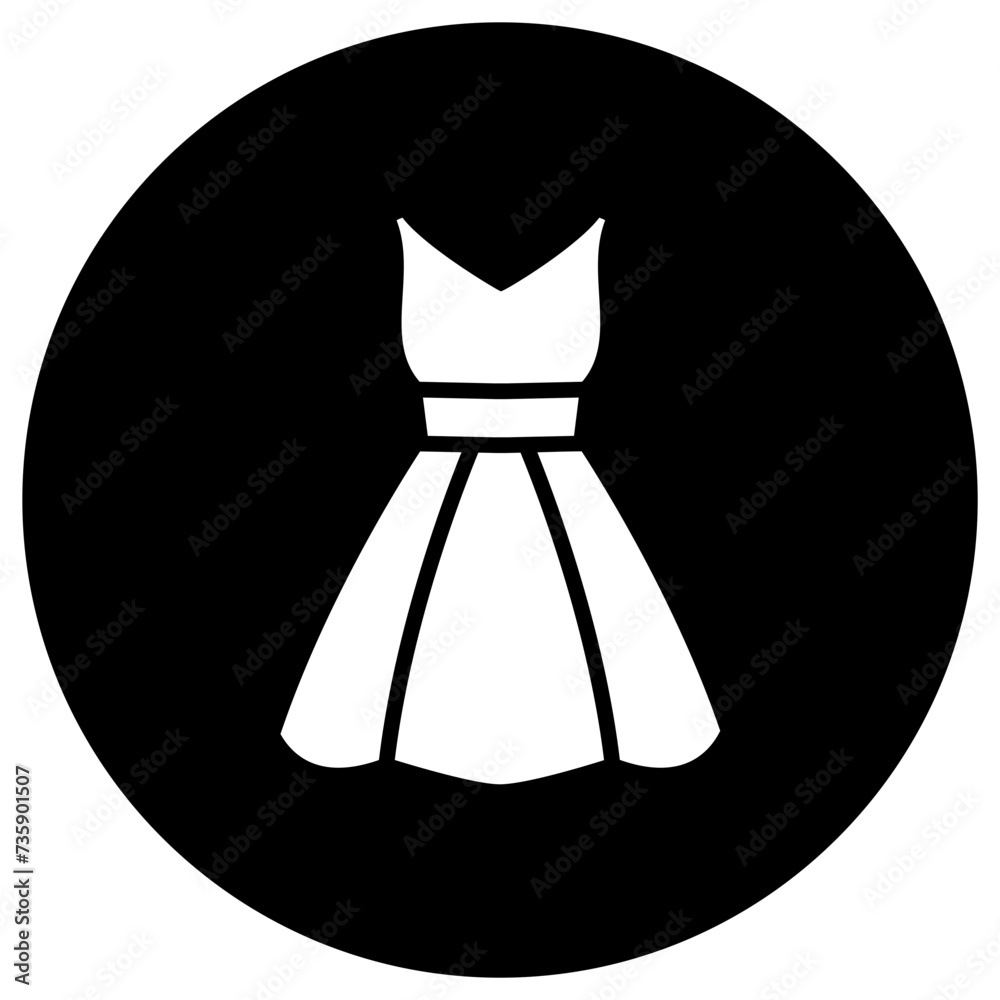 Wedding dress Vector Icon Design Illustration Wedding dress Vector Icon Design Illustration