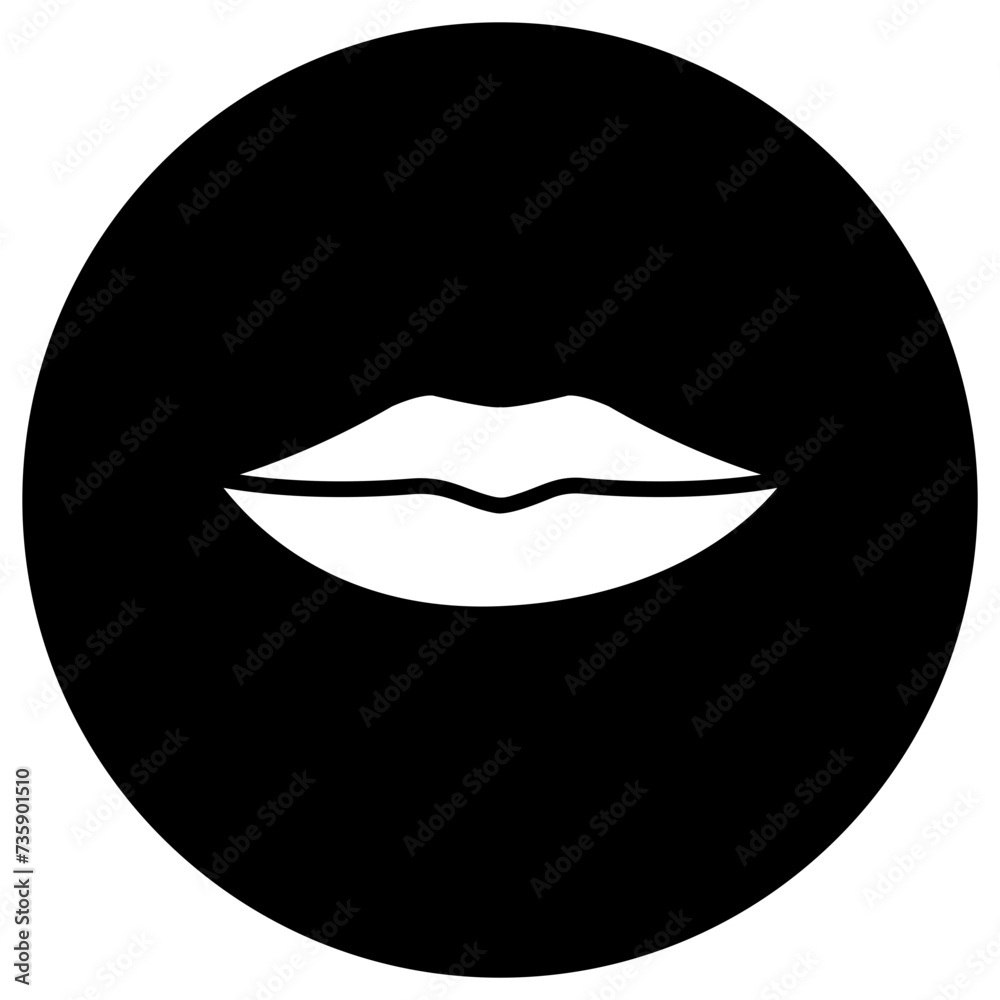 Lips Vector Icon Design Illustration