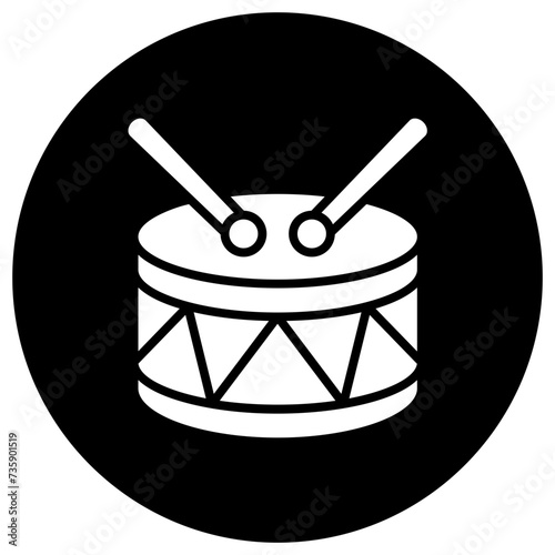 Drum Vector Icon Design Illustration