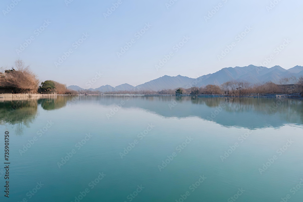 Obraz premium lake in autumn
