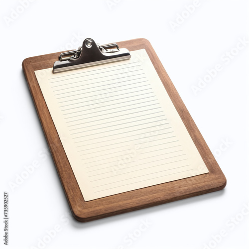 Blank clipboard mockup template