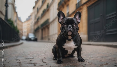 french pug, dog at dawn, purebred dog in nature, happy dog, beautiful dog