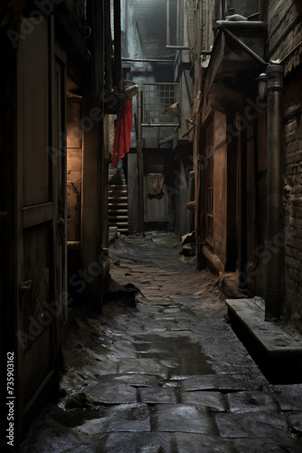 Narrow street in the old city