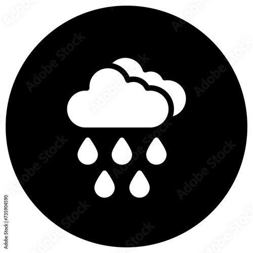 Rain Vector Icon Design Illustration