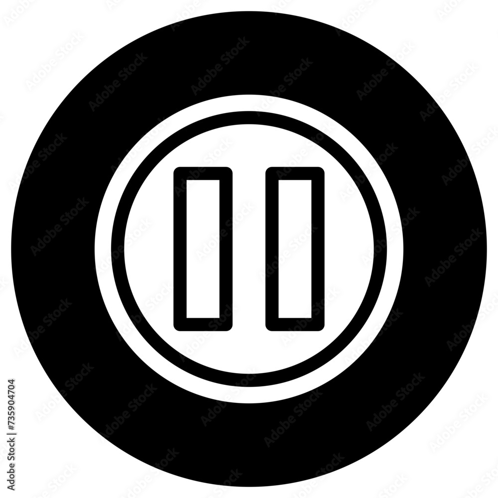 Pause Vector Icon Design Illustration Pause Vector Icon Design Illustration