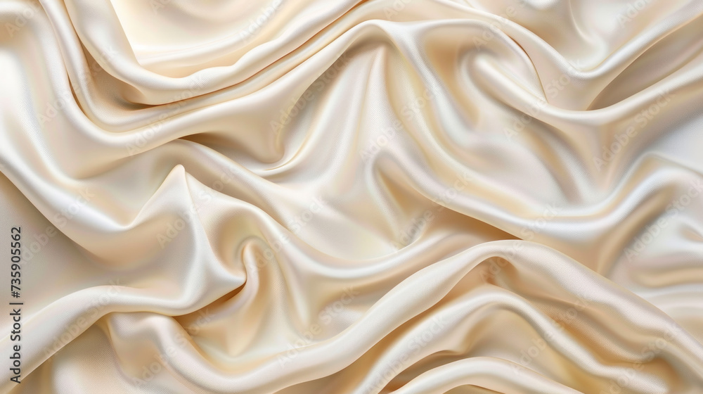 Fototapeta premium Close-Up View of White Fabric