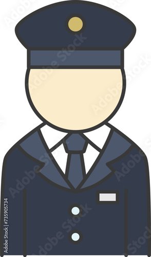 navy uniform person icon clip art preview