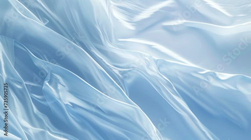 Blue and White Background With Abundant Fabric