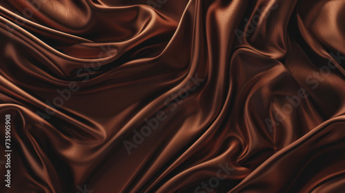 Close-Up View of a Brown Fabric