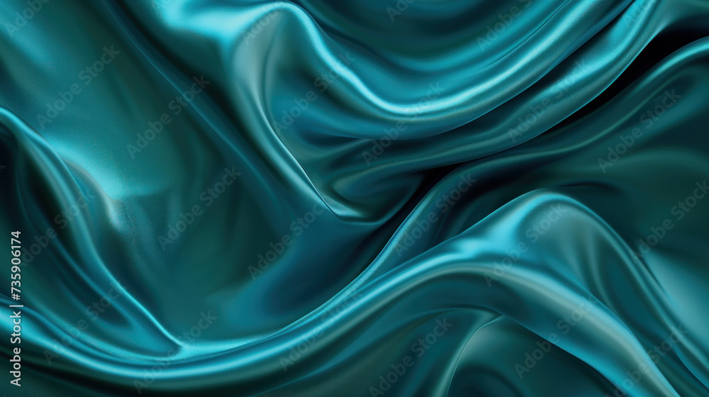Close Up View of Blue Fabric Close Up View of Blue Fabric