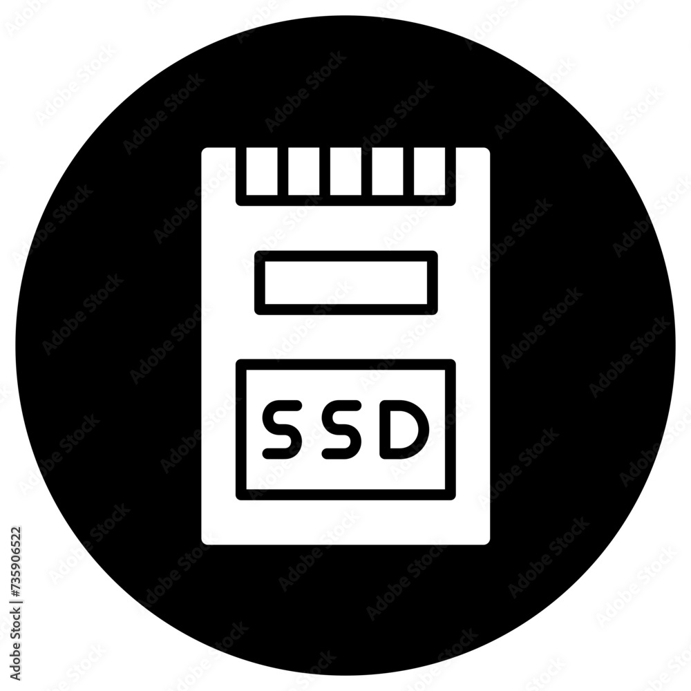 Ssd Vector Icon Design Illustration Ssd Vector Icon Design Illustration