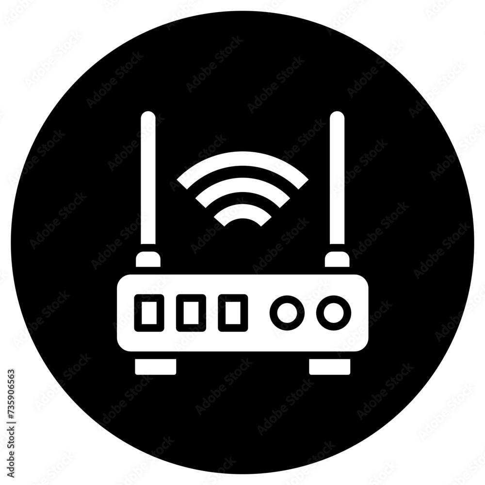 Router Vector Icon Design Illustration Router Vector Icon Design Illustration