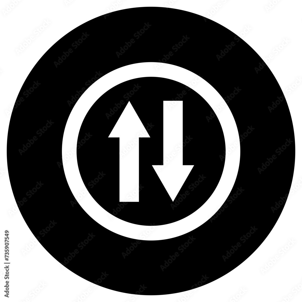 Two way Vector Icon Design Illustration Two way Vector Icon Design Illustration