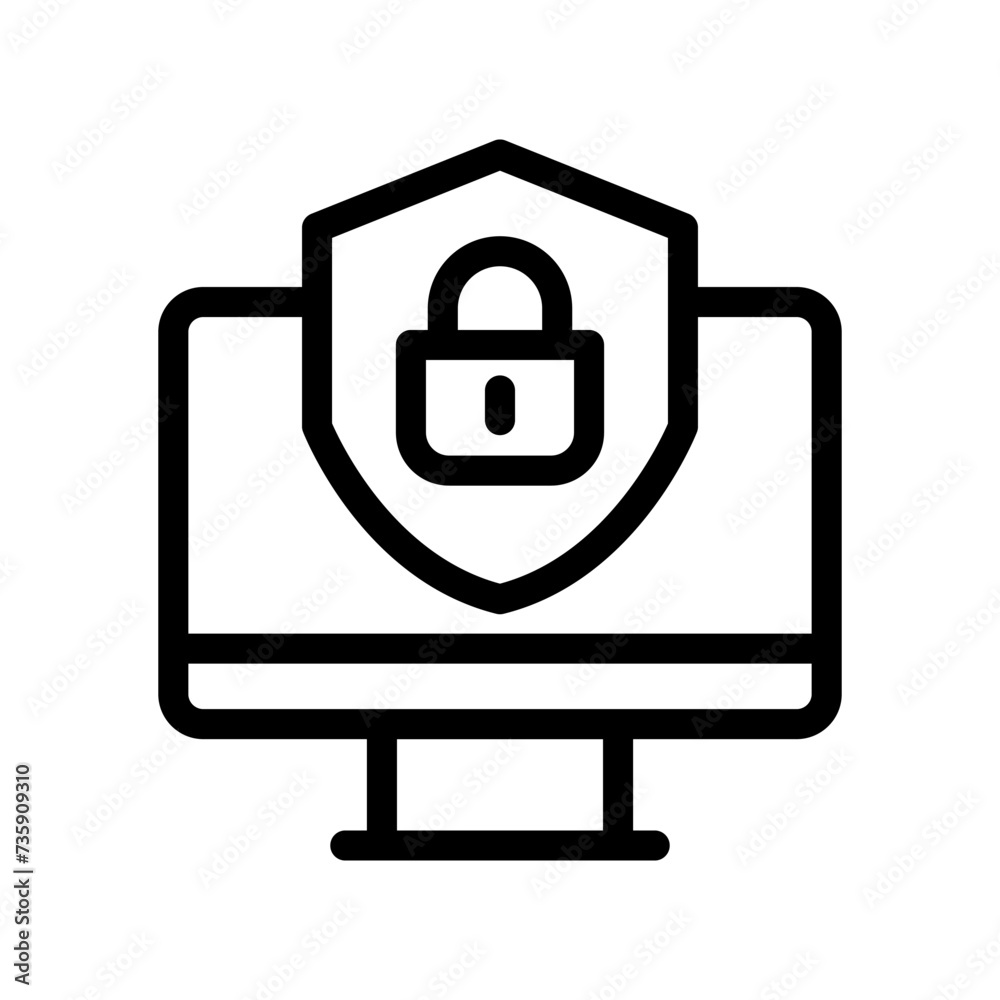 cyber security line icon illustration vector graphic. Simple element illustration vector graphic, suitable for app, websites, and presentations isolated on white background cyber security line icon illustration vector graphic. Simple element illustration vector graphic, suitable for app, websites, and presentations isolated on white background