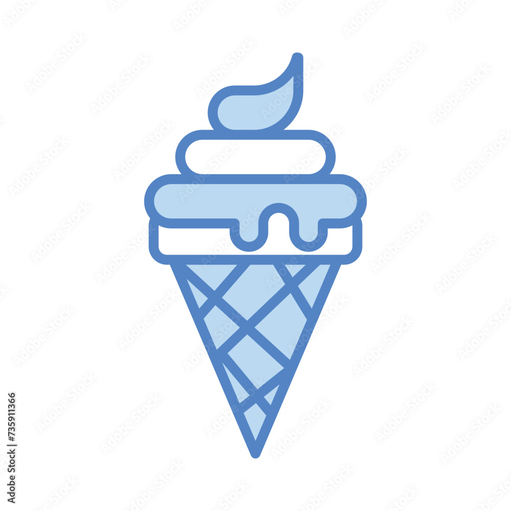 Ice Cream Icon vector. Stock illustration. Ice Cream Icon vector. Stock illustration.
