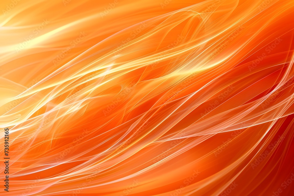 An abstract composition of fiery red and golden orange colors merging seamlessly.
